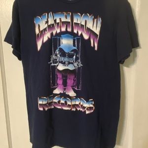 Blue death row record t shirt